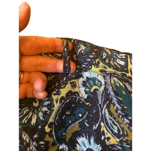 Tasso Elba Men's Linen Paisley Floral Chino Shorts Size 42 Multicolor Vacation - Picture 6 of 14